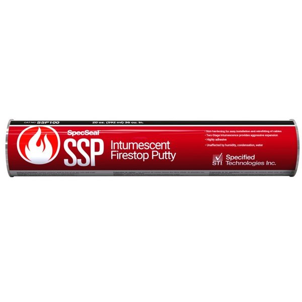Specified Technologies Sti 36 cu. in. (0.6 L) tube of putty SSP100